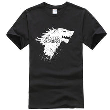 Load image into Gallery viewer, Game Of Thrones Stark Winter is Coming T Shirt Men