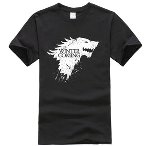 Game Of Thrones Stark Winter is Coming T Shirt Men