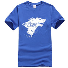 Load image into Gallery viewer, Game Of Thrones Stark Winter is Coming T Shirt Men