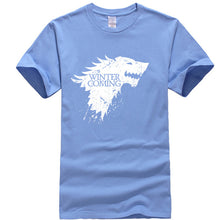 Load image into Gallery viewer, Game Of Thrones Stark Winter is Coming T Shirt Men