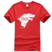 Load image into Gallery viewer, Game Of Thrones Stark Winter is Coming T Shirt Men