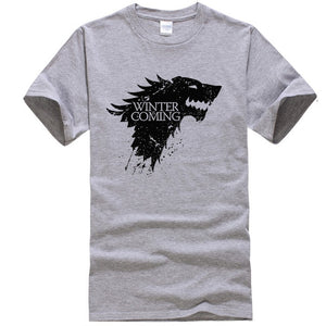 Game Of Thrones Stark Winter is Coming T Shirt Men