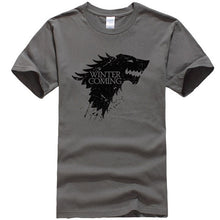 Load image into Gallery viewer, Game Of Thrones Stark Winter is Coming T Shirt Men