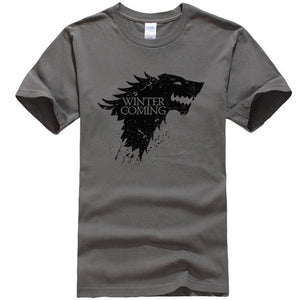 Game Of Thrones Stark Winter is Coming T Shirt Men