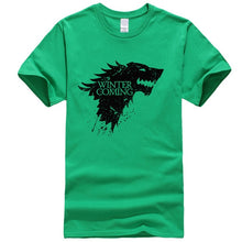 Load image into Gallery viewer, Game Of Thrones Stark Winter is Coming T Shirt Men