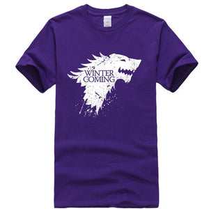 Game Of Thrones Stark Winter is Coming T Shirt Men