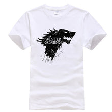 Load image into Gallery viewer, Game Of Thrones Stark Winter is Coming T Shirt Men