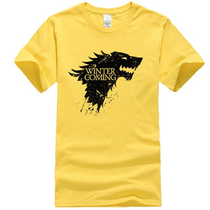 Game Of Thrones Stark Winter is Coming T Shirt Men