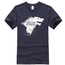 Load image into Gallery viewer, Game Of Thrones Stark Winter is Coming T Shirt Men