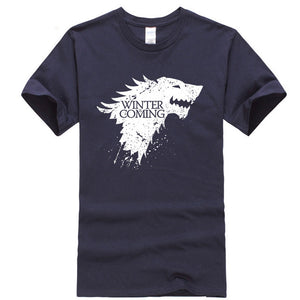 Game Of Thrones Stark Winter is Coming T Shirt Men