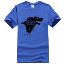 Load image into Gallery viewer, Game Of Thrones Stark Winter is Coming T Shirt Men