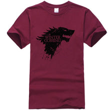 Load image into Gallery viewer, Game Of Thrones Stark Winter is Coming T Shirt Men