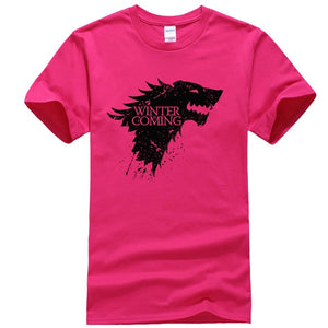 Game Of Thrones Stark Winter is Coming T Shirt Men