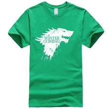 Load image into Gallery viewer, Game Of Thrones Stark Winter is Coming T Shirt Men