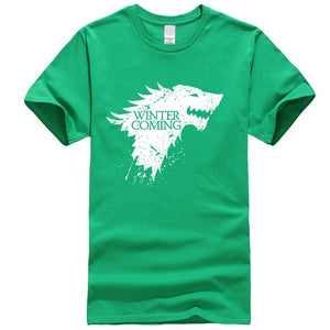 Game Of Thrones Stark Winter is Coming T Shirt Men