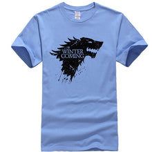 Load image into Gallery viewer, Game Of Thrones Stark Winter is Coming T Shirt Men