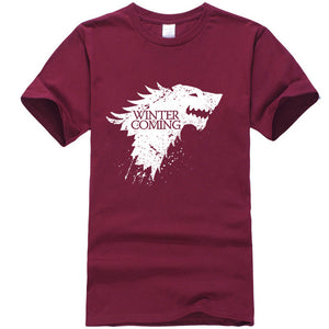 Game Of Thrones Stark Winter is Coming T Shirt Men