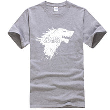 Load image into Gallery viewer, Game Of Thrones Stark Winter is Coming T Shirt Men