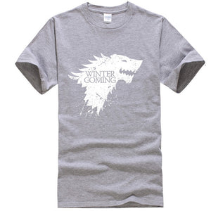 Game Of Thrones Stark Winter is Coming T Shirt Men