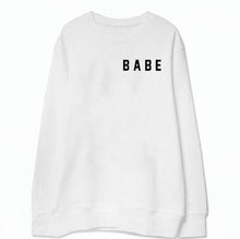 Load image into Gallery viewer, Babe Letter Printed Sweatshirt Women