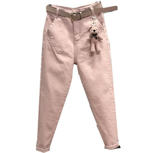 Pink Women Jean Pants