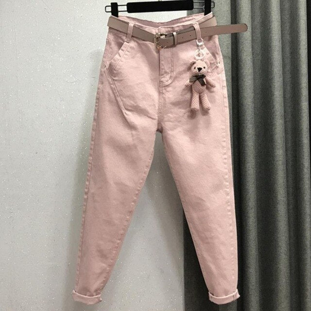 Pink Women Jean Pants