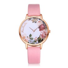 Load image into Gallery viewer, Flower Rose Gold Dail Women Watch