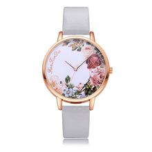 Load image into Gallery viewer, Flower Rose Gold Dail Women Watch