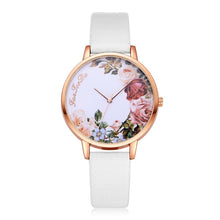 Load image into Gallery viewer, Flower Rose Gold Dail Women Watch