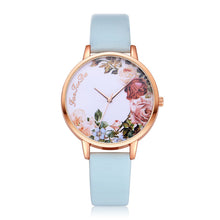 Load image into Gallery viewer, Flower Rose Gold Dail Women Watch